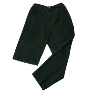 Talbots Dark Green Corduroy Pants